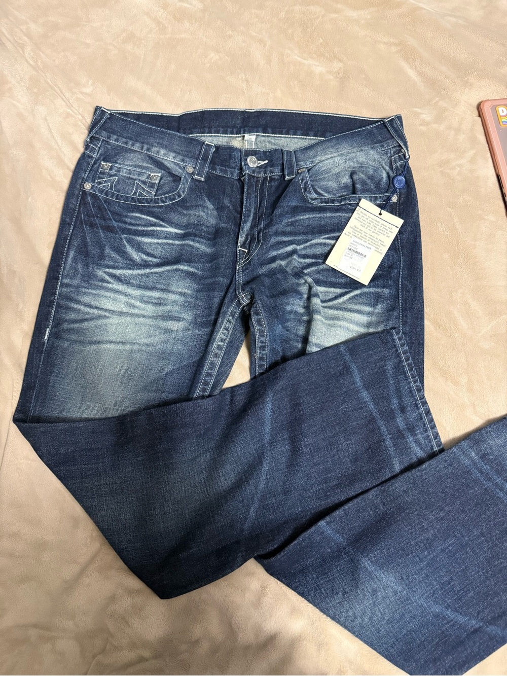 Men’s Dark Blue True Religion Jeans